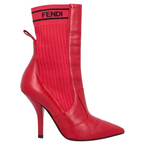 fendi women ankle boots elastic on the side size 4|fendi boot size guide.